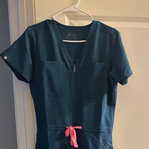 Figs Caribbean blue jumpsuit NWT